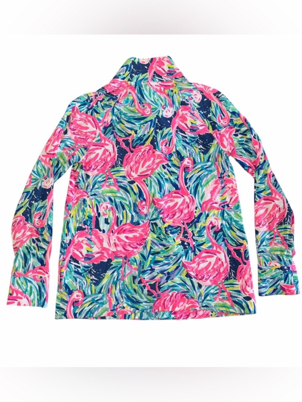 Lilly Pulitzer Flamingo Print Windsor Popover Small Resort Coastal Preppy - Picture 8 of 8